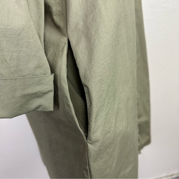 Tuckernuck Charlie Stand Collar Sage Green Shirt Dress Size M - Picture 10 of 16